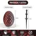 thumbnail image 6 of 3D Printed Dragon Egg, Red Black 3D Printer Articulated Dragon Toy for Kids, 12 inch 3D Printed Easter Dragon ADHD Fidget Toys , Office Desk Figurine Decor, 6 of 11