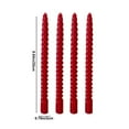 thumbnail image 2 of QUTETN 4 Pack 10 Inch Taper Candles for Home Decor and Religious Ceremonies  Unscented Dripless Twisted Candlesticks for Weddings Dinner Holiday Decoration Formal Events, 2 of 6