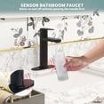 thumbnail image 3 of CASAINC Single Handle Kitchen Faucet with Pull Out Sprayer, Deck Mounted, Matte Black, 3 of 4