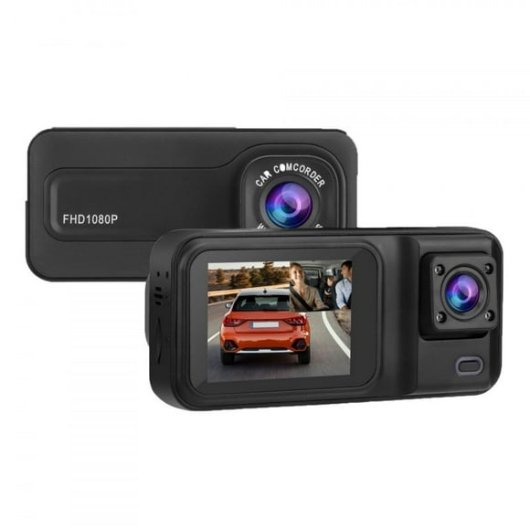 3 Channel Dash Cam 1080P Front 720P Cab 480P Rear Triple Dash Camera IPS Screen Driving Recorder 24Hr Parking Mode Black