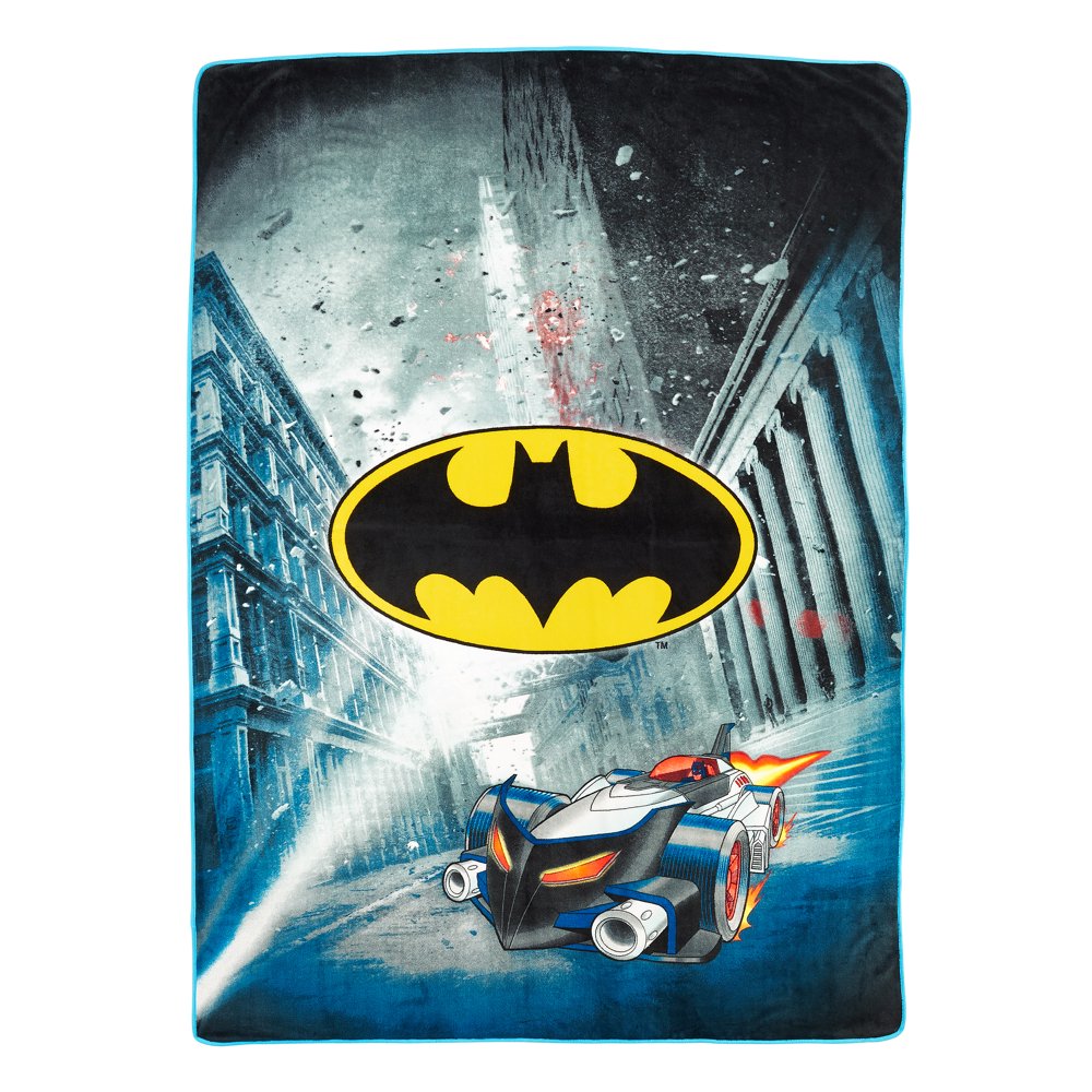 Batman Kids Microfiber Bedding Coral Fleece Blanket, Twin/Full Size