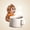 Monkey, variant on Cooling Clip-On Mini Fan for Cup & Bowl,Cute Elephant Animal Fans Coffee Chiller,Portable Hanging Mug Fan for Iced Coffee Soup Drinks,Rechargeable Fast Air Blowing (Panda)