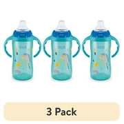 (3 pack) NUK Learner Cup, 10oz, Soft Spout Sippy Cup, 1 Pack, Boy