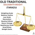thumbnail image 5 of UROOZ NAUTICAL Antique Brass Weighing Scale Balance Decoration, Nautical Justice Law, Brass, 7.5 Inch, 5 of 5