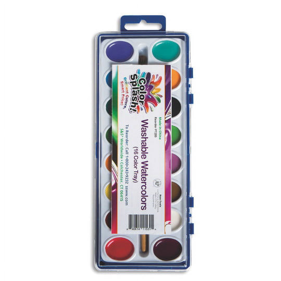 (Price/Each)Color Splash! Watercolor Paint Set, 16 colors