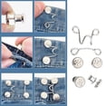 thumbnail image 2 of Ywmsfl Detachable Decorative Waist Buckles Suit Durability Metal Waist Fastener for Jeans Tightening, 2 of 10