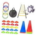 thumbnail image 3 of Colaxi Agility Ladder Portable Staircase Balance Jumping Obstacles Adjustable Rungs 55 Piece Yellow, 3 of 8