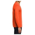 thumbnail image 3 of Mens Long Sleeve PosiCharge Competitor Polyester Tee Shirt Neon Orange XL, 3 of 8