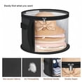 thumbnail image 6 of Hats Keeper Stylish Folding Storage Bucket That Holds Up To 7 Oversized Hats And Other Essentials While Traveling Black, 6 of 9