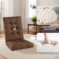 thumbnail image 5 of Rocking Chair Cushion, Thickened Tufted Seat and Back Cushion with Ties, Suitable for Indoor/Outdoor Rocker, 5 of 7