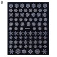 thumbnail image 2 of opvise Nail Sticker Christmas Style Snowflake Pattern Vivid Images White Snow Embossed Sticker Xmas Charms for Manicure, 2 of 8