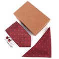 thumbnail image 2 of Coofit Necktie Box Set Formal - Pocket Handkerchief Tie Bar Clip Party Cufflink for Man, 2 of 8