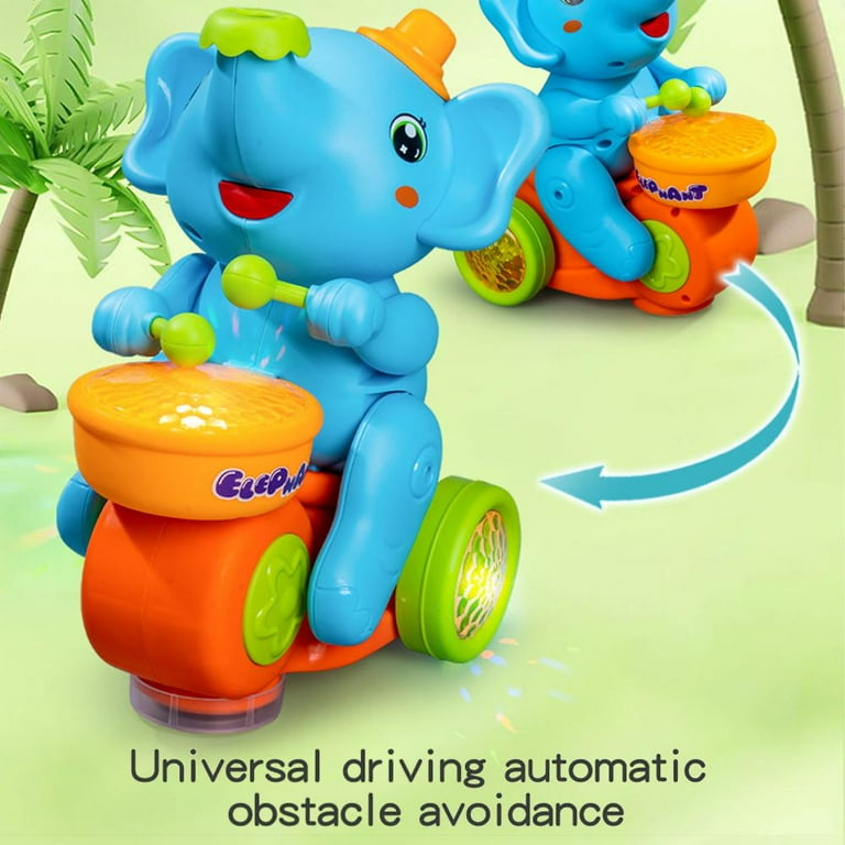 Cart Elephant Musician Toy Baby Drum Set Early Learning
