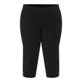 thumbnail image 5 of JMS Just My Size by Hanes Women's Plus Snap Hem Pull On Cropped Pants, 23" Inseam, Sizes 0X-4X, 5 of 5