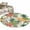 Rose Red, variant on Pineapple Round Area Rug 3Ft Washable Small Circle Rugs for Kitchen Entryway, Summer Nature Tropical Fruit Flowers Leaves Non-Slip Carpet Floor Mats Indoor Outdoor Carpet Runner Aesthetic Home Decor