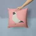 thumbnail image 2 of Carolines Treasures Nun Pigeon Pink Check Fabric Decorative Pillow - 14 x 14 in., 2 of 4