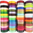 thumbnail image 2 of 6/10/15/20/25/38/50 mm 25 yardas/rollo de cinta de satén de seda para lazos hechos a mano, manualidades, decoración de bodas y Navidad, tarjetas de bricolaje, envoltura de regalos, 2 of 5