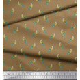 thumbnail image 2 of Soimoi Viscose Tissu Point & Perroquet Oiseau Tissu Imprimé 1 Yard 42 Inch Wide, 2 of 3