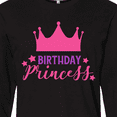 thumbnail image 4 of Inktastic Birthday Princess, Crown, Stars - Pink Purple Long Sleeve T-Shirt, 4 of 5