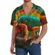 thumbnail image 1 of Fotbe Chameleon Camisa Estampada de Manga Corta para Hombre, Casual de Verano, Estilo Playero, Sin Arrugas-Small, 1 of 5