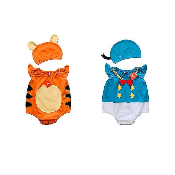 Pelele de bebe de Disney ropa para nino y nina Winnie The Pooh Mickey Minnie Olaf mono sin mangas con disfraz de sombrero Walmart en linea