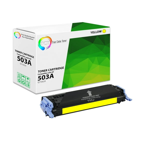 TCT 503A Yellow Toner Cartridge - Premium Compatible Replacement for 503A Q7582A