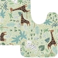 thumbnail image 4 of GZHJMY Forest Animal Bathroom Rug Rectangular Bath Mat Non Slip Bath Rugs Absorbent Shaggy Bathmats for Sink Shower 16" x 24", 4 of 7