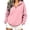 A-Pink, variant on Womens Plus Size Sweatshirt Relaxed Fit Half-Zip Hoodie Long Sleeve Pullover Sweatshirt for Casual Wear
