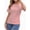 Pink, variant on Women's Dolman Sleeve Boat Neck T Shirts Casual Short Black S