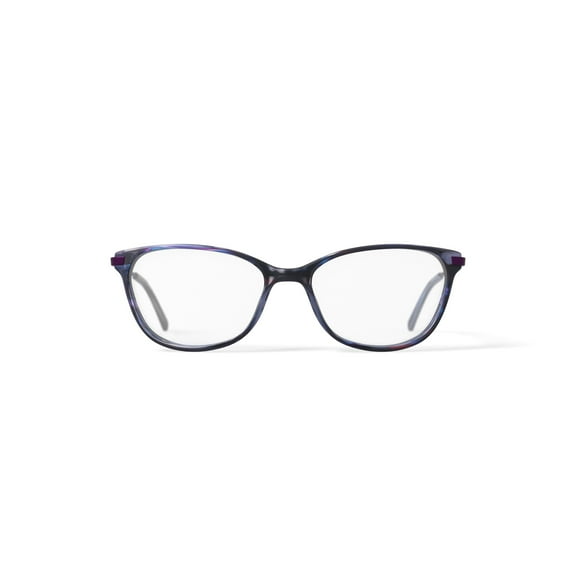 EasyClip Women's TK1183 Oval Prescription Eyeglasses with Case, Blue