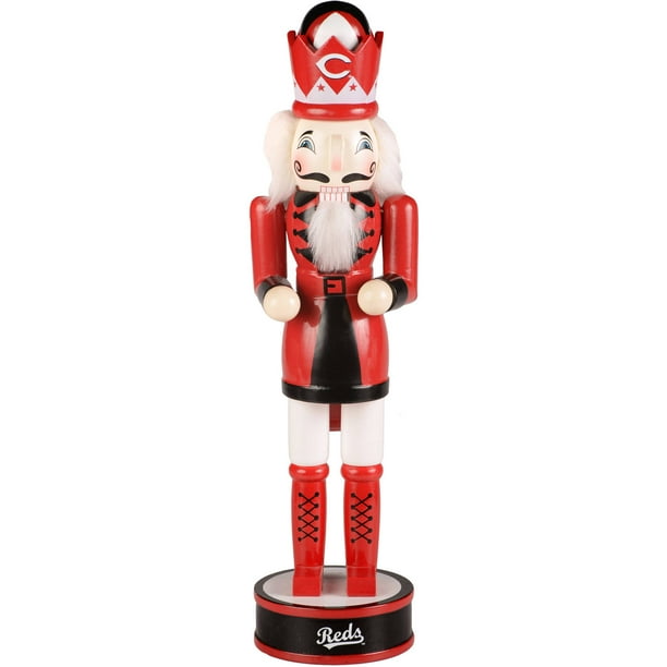 Forever Collectibles MLB 14" Wooden Nutcracker, Cincinnati Reds