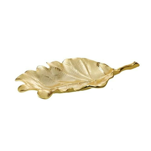 Classic Touch LE927 Gold Leaf Dish - 10.75 x 5.5 x 1.75 in.
