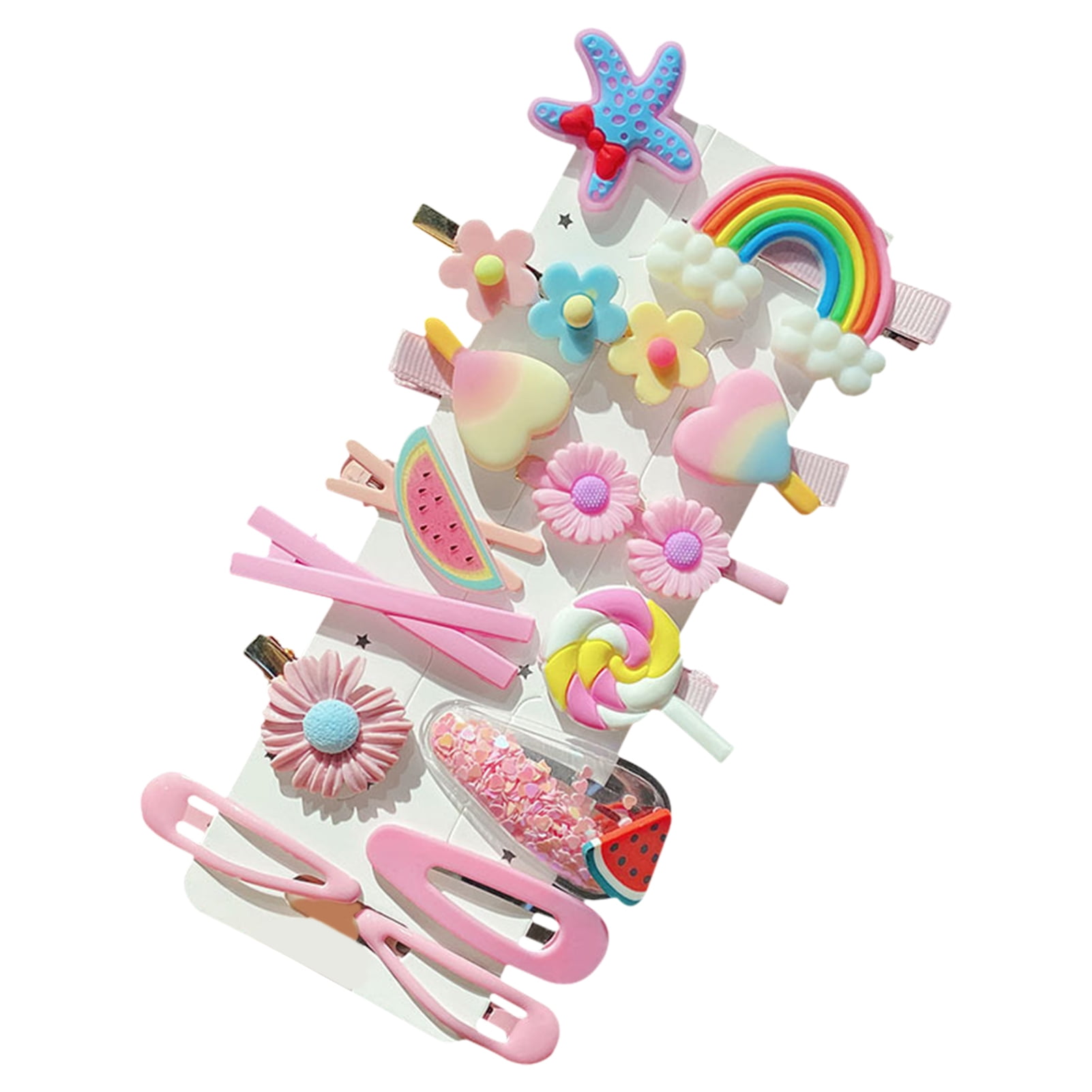 Details about / 6Pcs Cute Fruit Girl/'s Baby Hair Clips Snaps Hairpin Kid Hair Bows Accessories
