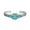 Silver#1, variant on 925 Silver Tibetan Turquoise Open Bangle Cuff Bracelet Women Wedding Jewelry-Silver#1