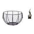 thumbnail image 1 of Cesta de huevos,Cesta multiusos para huevos,cesta tejida de alambre de hierro,Cesta de almacenamiento de alambre para huevos Cesta de almacenamiento portátil,Escultura abstracta de, 1 of 8