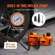VEVOR Electric Car Jack, 5 Ton 12V Electric Hydraulic Car Jack with Impact Wrench Inflator Pump for SUV Sedans