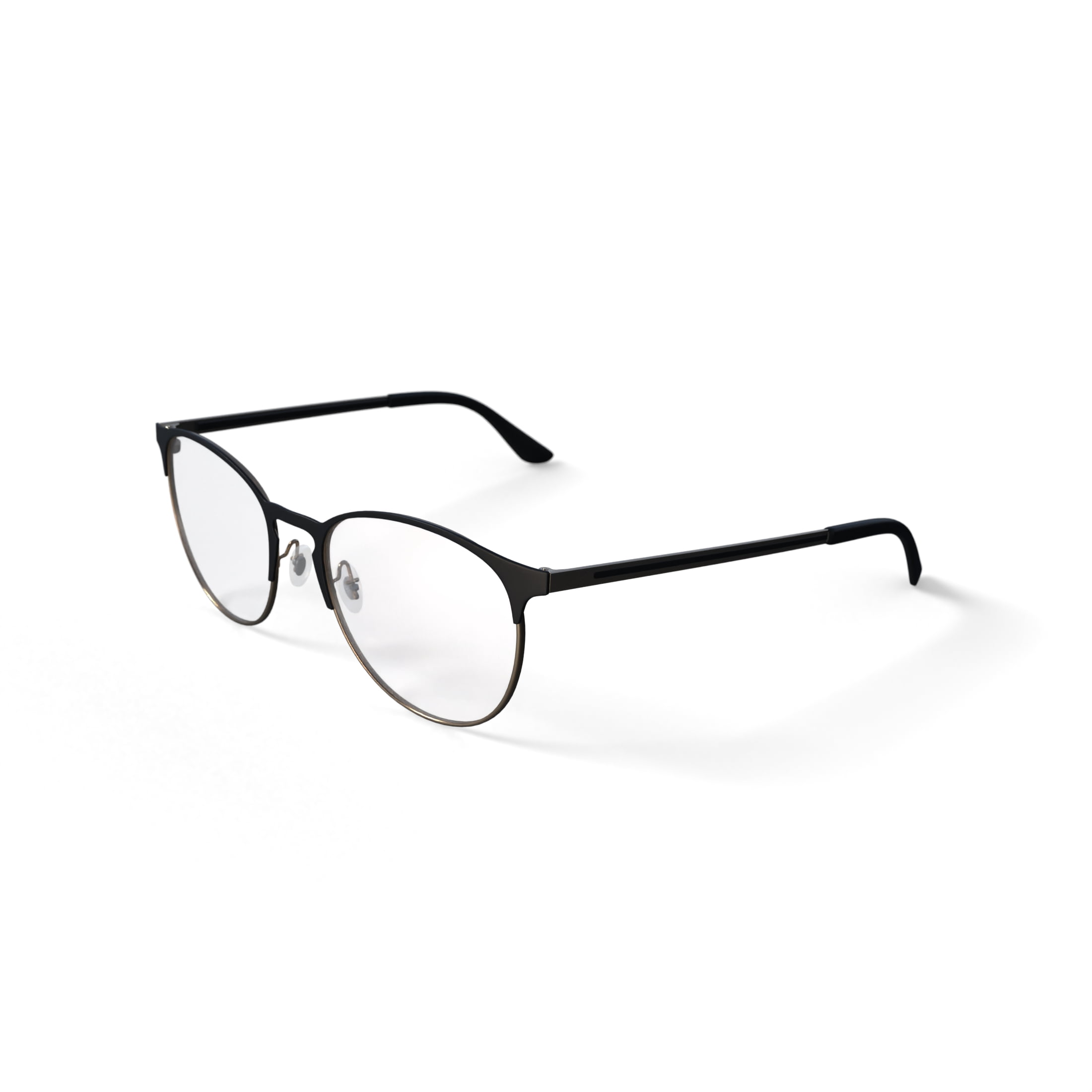 Ray-Ban Unisex Size 53 Phantos Prescription Eyeglasses with Case, Black on Arista