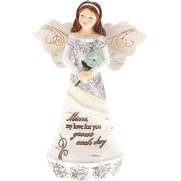 Pavilion – Mimi My Love for You crece cada día – Figura de ángel de 5.5 in, Dios religioso Jesucristo, abuela, regalo de nietos, nieta, nieto, decoración del hogar