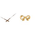 thumbnail image 1 of Manecillas del reloj,Manecillas de madera para reloj de pared,repuestos y accesorios,Asa de mueble,Tirador de latón con forma de lazo para muebles o armario,Tirador de puerta de armario con, 1 of 8