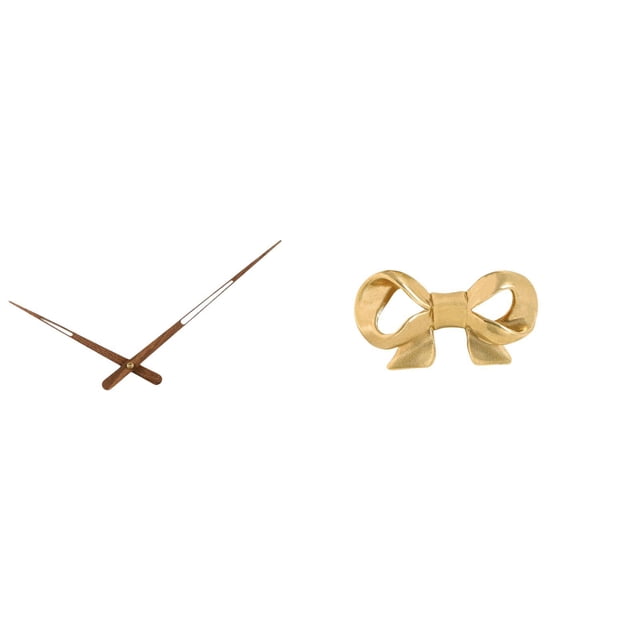 Manecillas del reloj,Manecillas de madera para reloj de pared,repuestos y accesorios,Asa de mueble,Tirador de latón con forma de lazo para muebles o armario,Tirador de puerta de armario con