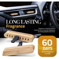 thumbnail image 3 of High Quality Wooden Car Air Freshener Vent Clips | 7 Fragrance Set, Long-Lasting Car Air Freshener, with Magnetic Clip | Contains Essential Oils | Provides 60 Days of Car Fragrance, 3 of 5