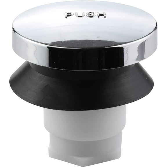DANCO Universal Touch-Toe Push Button Tub Stopper, Chrome, 2 inch x 2-1/4 inch, 1-Pack (80811)