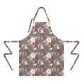 thumbnail image 2 of Pioneer Flower Floral Print Pattern Apron-Garden Aprons for Women with Pockets-Cotton Linen Waterproof Kitchen Cooking Gardening Aprons Adjustable for Kitchen,Cooking,BBQ and Salon 33x27 Inch, 2 of 7