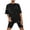 Black, variant on Jamicy Womens Loungewear Fashion Printed Round Neck Summer Short Sleeve Top with Shorts Casual Woemn's Pajamas Set Plus Size Home Wear