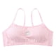 thumbnail image 2 of Big Cami Bra Almohadillas extraíbles Ropa interior inalámbrica sin costuras Rosado Hugo Sujetador de entrenamiento para niñas, 2 of 10