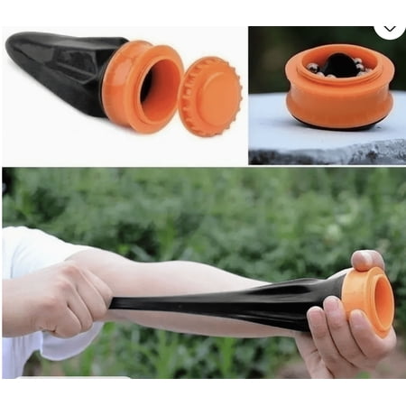 Pocket Slingshot Shooter Outdoor Slingshot Cup Portable Leather Bag Slingshot Outdoor Shooting Game