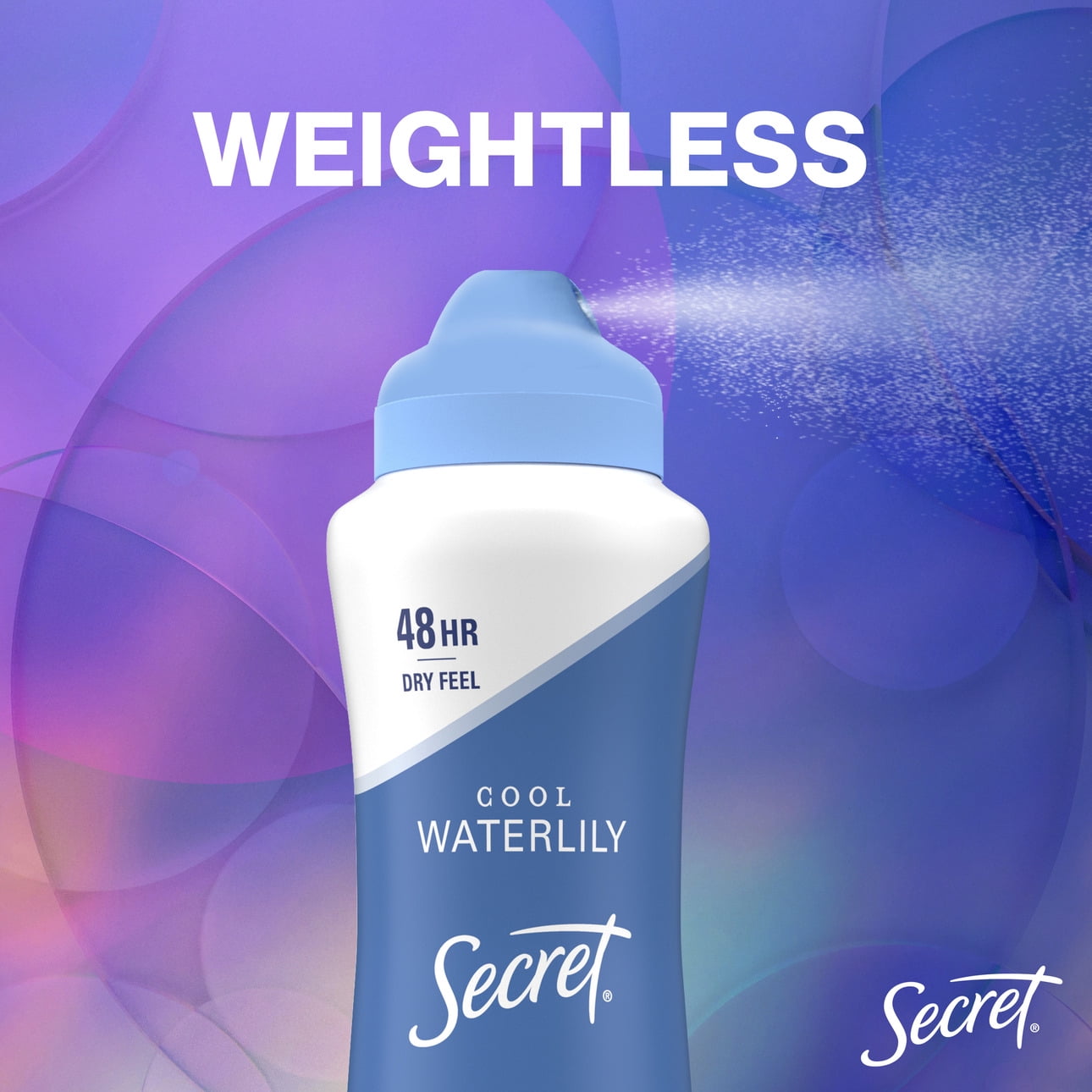 Secret Dry Spray Antiperspirant Deodorant, Waterlily and Argan Oil, 4.1 oz