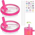 thumbnail image 3 of YWC-Replacement Flip Straw Lids for 40 oz Stanley Tumbler, 2 Pack, 3 of 4