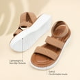 thumbnail image 5 of DREAM PAIRS Girls Flatform Wedge Open Toe platform Summer Sandals with Buckle Ankle Strap for Little Kid/Big Kid, 5 of 6