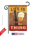 thumbnail image 2 of Breeze Decor - Brewtiful Thing Happy Hour & Drinks - Everyday Beverages Impressions Decorative Vertical Garden Flag 13" x 18.5" Printed In USA, 2 of 4